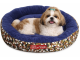 Fluffy Calming Dog Bed for Small Medium Dogs, Soft Round Donut Cuddler Pet Bed