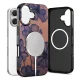 Tech-Protect Lamano MagSafe Case for iPhone 17 - Brown-Purple