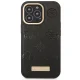 Guess iPhone 14 Pro Max Case Peony Logo Plate MagSafe, Black