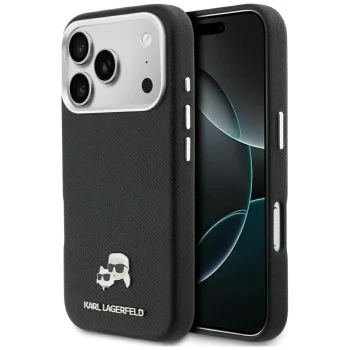 Karl Lagerfeld Case for iPhone 17 Pro Max MagSafe, Black