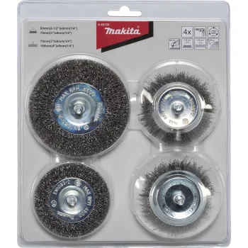 Makita D-65729 Wire Brush Set, 4 pcs.