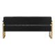 Gabbiano Avila Waiting Room Sofa, Black-Gold