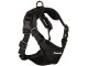Dog Harness with Leash, Reflective, Size XL, Black