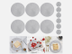 Round Woven Table Placemat, Gray, Ø 38 cm, 1 Pc