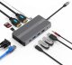 Extra Digital USB-C 12-in-1 Adapter (2x HDMI, VGA, LAN, USB, SD, PD 100W), Space Gray
