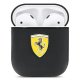 Ferrari On Track Leather AirPods Cover, Black