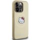 Hello Kitty iPhone 15 Pro Max Case Leather Kitty Head MagSafe, Gold