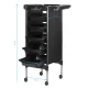 Gabbiano FX11-5 Hairdressing Trolley, Black