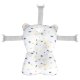 Ergonomic Baby Bath Support Pillow for Newborns Ricokids, white and blue