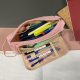 Maaleo 00024519 Two-Compartment School Pencil Case, Pink