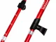 Folding Trekking Pole (1 pc), Adjustable, Red
