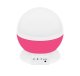 Rotating Kids Bedside Lamp Star Sky Projector Night Magic Light Battery Powered, Pink