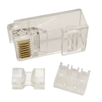 RJ45 moduliniai kištukai UTP CAT6A kabeliui, 8P8C, 100 vnt.
