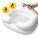 4FIZJO Inflatable Hair Washing Basin for Bed 65 x 50 x 25 cm, White