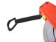 Measuring tape 50m with rewind, centimeters/inches, orange