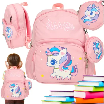 Kids' Preschool Backpack Unicorn 30x22x11cm Pink