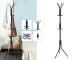 Standing Coat Rack with 12 Hooks for Clothes and Jackets