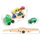 Wooden Truck - Tow Truck + Set Of Cars 22698