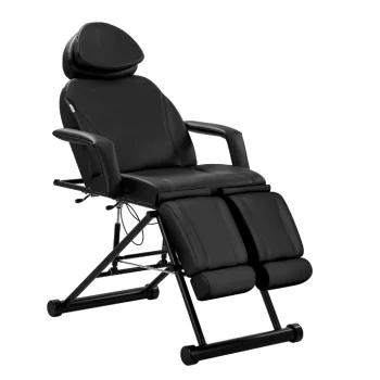 Pedicure Chair Cosmetic Bed Massage Couch AZZURRO 563S, Black