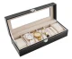 Watch Box Organiser for 6 Watches, Black