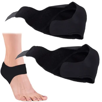 Heel Spur Cushions Heel Support Pads, 2 pcs, Black