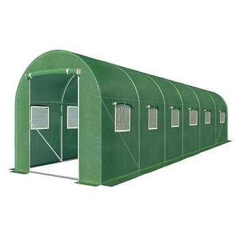 Carruzzo Polytunnel Greenhouse 20x8 ft Walk-in Garden Hoop House