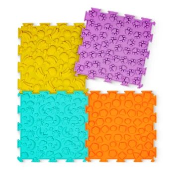 4FIZJO Orthopaedic Sensory Puzzle Mat for Kids, 4 pcs