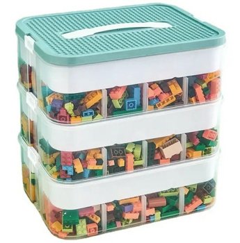 Kaste, konteiners LEGO blokiem, 3 līmeņi | LEGO Blocks Container Box