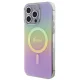 Guess IML Iridescent MagSafe dėklas iPhone 15 Pro, rožinis