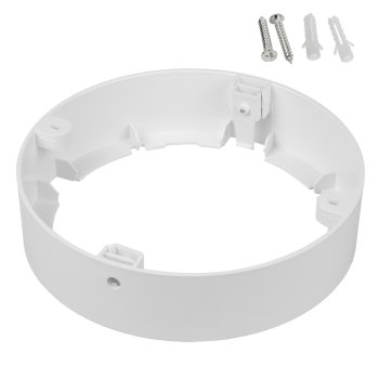 Maclean MCE377 R Surface Mount Adapter for 18W LED Panel, Round, White
