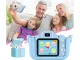 Children HD 1080P Mini Digital Camera with Games Unicorn, Blue