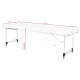 Activfizjo Komfort Folding Massage Table, Aluminum, 2 Sections, White