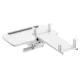 Under-Desk Keyboard Tray Maclean MC-156 W, Adjustable, White