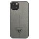 Чехол Guess Saffiano Triangle Logo для iPhone 13 mini, серебристый