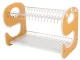 Two-Tier Dish Drying Rack with Tray, 50.5x34x29 cm