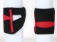 Soft Protective Baby Knee Pads for Crawling, 1 Pair, Black-Red