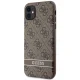 Guess iPhone 11 / XR Case 4G Stripe, Brown