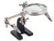 Helping Hand Soldering Stand with 2.5x Magnifier and Alligator Clips