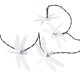 Outdoor Garden Lights \"Dragonfly\" 6.5m 30 LED with Solar Battery, Multicolored