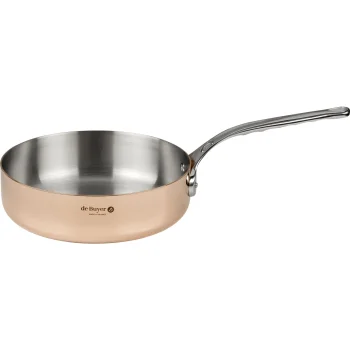 De Buyer Prima Matera Sauté Pan 24 cm, Copper and Stainless Steel