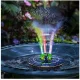 Floating Solar RGB Fountain for Pools and Ponds, 18 cm