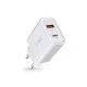 Tech-Protect C30W Wall Charger USB-C PD 30W / USB-A QC 3.0 - White