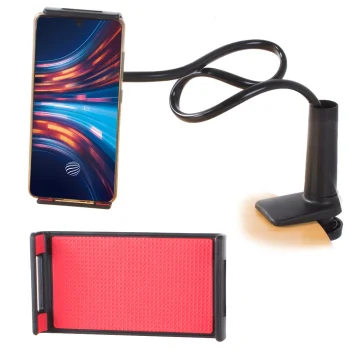 Flexible Desk Clip Phone Holder 60 cm, 360° Rotating Mount