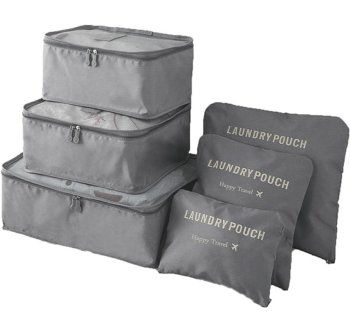 Travel Organizer 6 Pcs, Grey
