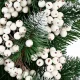 Frosted White Rowan Berries for Christmas Decoration, 5 pcs