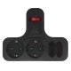 Maclean MCE224 G 4-Way Multi-Plug Adapter with Switch, Black