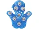 Handheld Body Massager with 9 Metal Balls, Blue