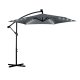 Plonos Foldable Garden Umbrella with LED Light, 350 cm, Black