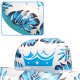 Inflatable Swimming Water Couch Mattress with Bottle Holder, Blue