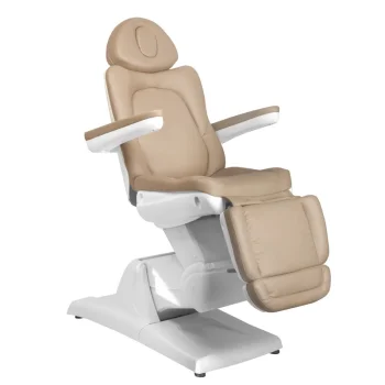 Azzurro 870 Electric Beauty Chair with 3 Motors, Cappuccino